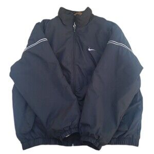 Vintage Nike Y2K Puffer Jacket Silver Tag